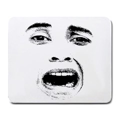 Scared Woman Expression Large Mousepads by dflcprints