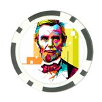 Abraham Lincoln Poker Chip Card Guards Back