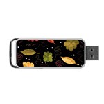 Autumn flowers  Portable USB Flash (Two Sides) Back