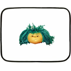 Angry Girl Doll Double Sided Fleece Blanket (mini)  by dflcprints