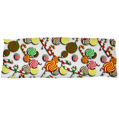 Xmas Candy Pattern Body Pillow Case Dakimakura (two Sides) by Valentinaart