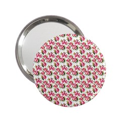 Gorgeous Pink Flower Pattern 2 25  Handbag Mirrors by Brittlevirginclothing