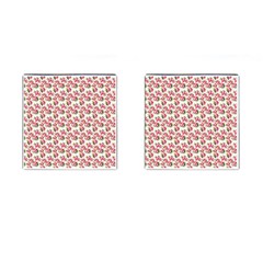 Gorgeous Pink Flower Pattern Cufflinks (square) by Brittlevirginclothing