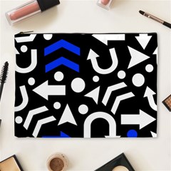 Right Direction - Blue  Cosmetic Bag (xl) by Valentinaart