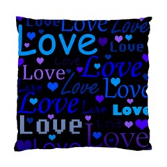 Blue Love Pattern Standard Cushion Case (one Side) by Valentinaart