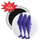 Mackerel  - purple 2.25  Magnets (10 pack)  Front