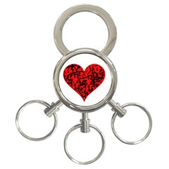 Valentine Hart 3-ring Key Chains by Valentinaart