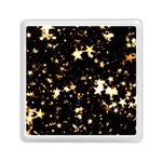 Golden stars in the sky Memory Card Reader (Square)  Front