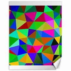 Colorful Triangles, Oil Painting Art Canvas 18  X 24   by picsaspassion