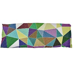 Colorful Triangles, Pencil Drawing Art Body Pillow Case (dakimakura) by picsaspassion