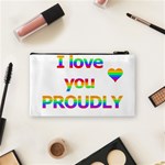 Proudly love Cosmetic Bag (Small)  Back