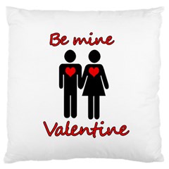 Be Mine Valentine Standard Flano Cushion Case (one Side) by Valentinaart