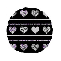 Elegant Harts Pattern Standard 15  Premium Flano Round Cushions by Valentinaart