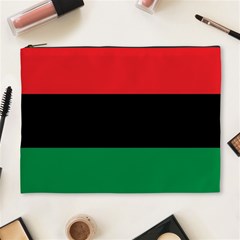 Pan African Unia Flag Colors Red Black Green Horizontal Stripes Cosmetic Bag (xl) by yoursparklingshop