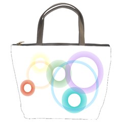 Rainbow Colors Circles Bucket Bags by picsaspassion