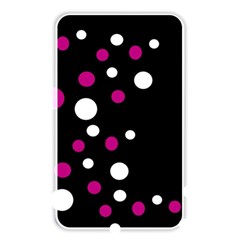 Pink And White Dots Memory Card Reader by Valentinaart