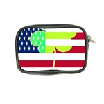 USA Ireland American Flag Shamrock Irish Funny St Patrick Country Flag  Coin Purse Back