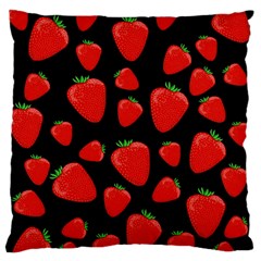 Strawberries Pattern Standard Flano Cushion Case (two Sides) by Valentinaart