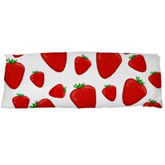 Decorative Strawberries Pattern Body Pillow Case (dakimakura) by Valentinaart