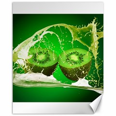 Kiwi Fruit Vitamins Healthy Cut Canvas 11  X 14   by Amaryn4rt