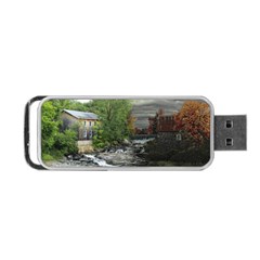 Landscape Summer Fall Colors Mill Portable Usb Flash (one Side) by Amaryn4rt