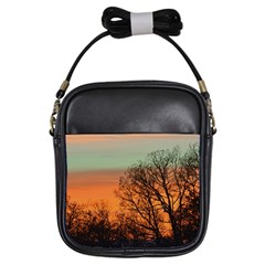 Twilight Sunset Sky Evening Clouds Girls Sling Bags by Amaryn4rt