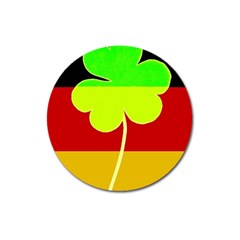 Irish German Germany Ireland Funny St Patrick Flag Magnet 3  (round) by yoursparklingshop