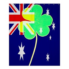 Irish Australian Australia Ireland Shamrock Funny St Patrick Flag Shower Curtain 60  X 72  (medium)  by yoursparklingshop