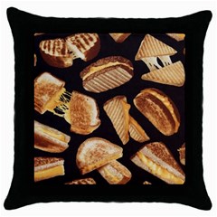 Delicious Snacks Throw Pillow Case (black) by Brittlevirginclothing