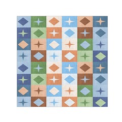 Fabric Textile Textures Cubes Small Satin Scarf (square) by Amaryn4rt