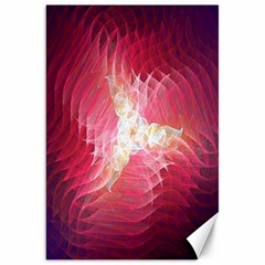 Fractal Red Sample Abstract Pattern Background Canvas 20  X 30   by Amaryn4rt