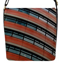 Architecture Building Glass Pattern Flap Messenger Bag (s) by Amaryn4rt