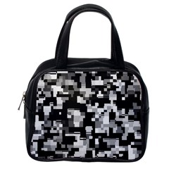 Noise Texture Graphics Generated Classic Handbags (one Side) by Nexatart