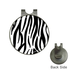 Seamless Zebra Pattern Hat Clips With Golf Markers by Nexatart