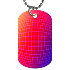 Grid Diamonds Figure Abstract Dog Tag (two Sides) by Nexatart