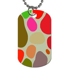 Pattern Design Abstract Shapes Dog Tag (one Side) by Nexatart