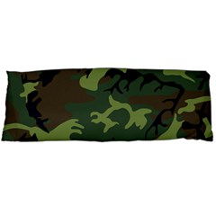 Camouflage Green Brown Black Body Pillow Case (dakimakura) by Nexatart