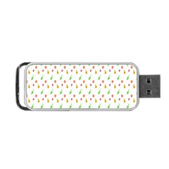 Fruit Pattern Vector Background Portable Usb Flash (one Side) by Nexatart