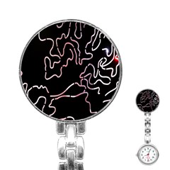 Abstract Glare Visual Art Stainless Steel Nurses Watch by Nexatart