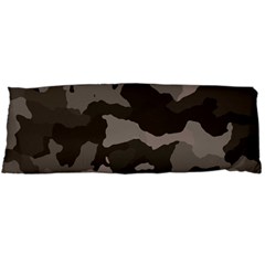 Background For Scrapbooking Or Other Camouflage Patterns Beige And Brown Body Pillow Case (dakimakura) by Nexatart