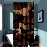 Background For Scrapbooking Or Other Camouflage Patterns Beige And Brown Shower Curtain 36  x 72  (Stall)  Curtain(36 X72 ) - 33.26 x66.24  Curtain(36 X72 )