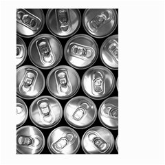 Black And White Doses Cans Fuzzy Drinks Large Garden Flag (two Sides) by Nexatart