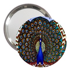 The Peacock Pattern 3  Handbag Mirrors by Nexatart