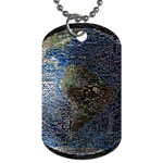 World Mosaic Dog Tag (Two Sides) Front