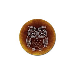 Owl Abstract Funny Pattern Golf Ball Marker by Nexatart