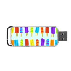 Food Pattern Portable Usb Flash (one Side) by Nexatart