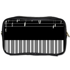 Piano Keyboard With Notes Vector Toiletries Bags 2-side by Nexatart