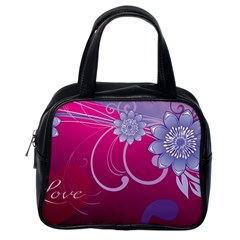 Love Flowers Classic Handbags (one Side) by Nexatart