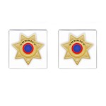 Sheriff S Star Sheriff Star Chief Cufflinks (Square) Front(Pair)