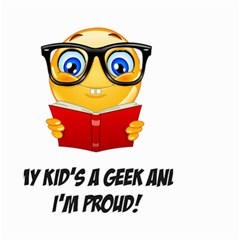 Geek Kid Small Garden Flag (two Sides) by athenastemple